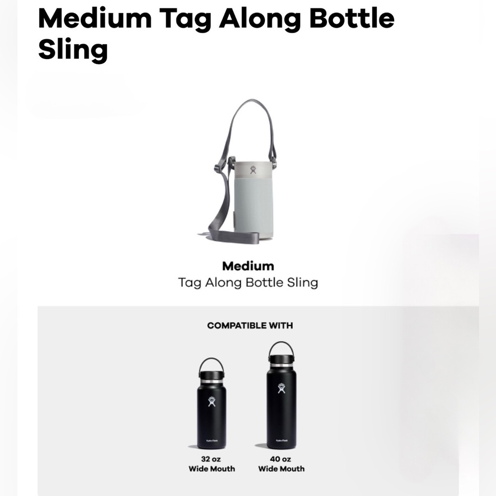 Hydro Flask Medium Tag Along Bottle Sling Arctic NWT - Picture 3 of 7